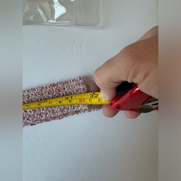 St. John Tweed Pink and Cream Belt Replacement Size 12 - Picture 5 of 5